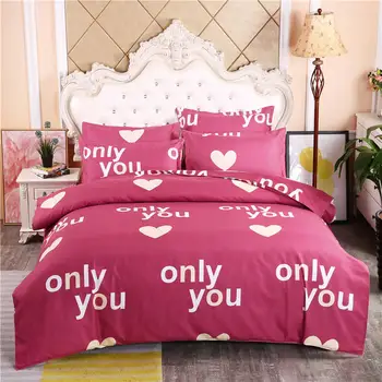 Only you Bedding Set Claret Bed Set Twin Queen King Size Bed Sheet Soft Skin affinity Duvet Cover Set Promotional products
Only you Bedding Set Claret Bed Set Twin Queen King Size Bed Sheet Soft Skin affinity Duvet Cover Set Promotional products