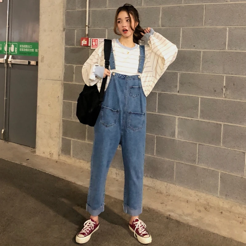 2019 autumn torn edge ankle-length female jeans preppy style plus size casual denim overalls students loose cotton jumpsuits
2019 autumn torn edge ankle-length female jeans preppy style plus size casual denim overalls students loose cotton jumpsuits