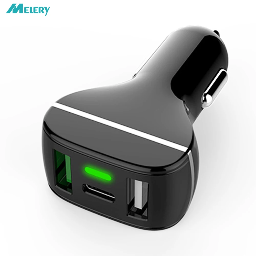 Car charger Dual USB Ports PD QC3.0 Rapid Fast Phone Charger with Type C Fast Charger 30W and Blue Led Light Multi-protection
Car charger Dual USB Ports PD QC3.0 Rapid Fast Phone Charger with Type C Fast Charger 30W and Blue Led Light Multi-protection