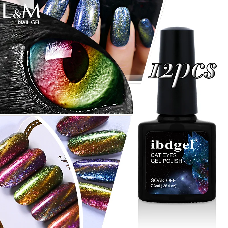 ibdgel 12pcs chameleon Cat Eyes Color Gel Polish UV led Paint Gel Lacquer Soak Off Gel Varnish
ibdgel 12pcs chameleon Cat Eyes Color Gel Polish UV led Paint Gel Lacquer Soak Off Gel Varnish