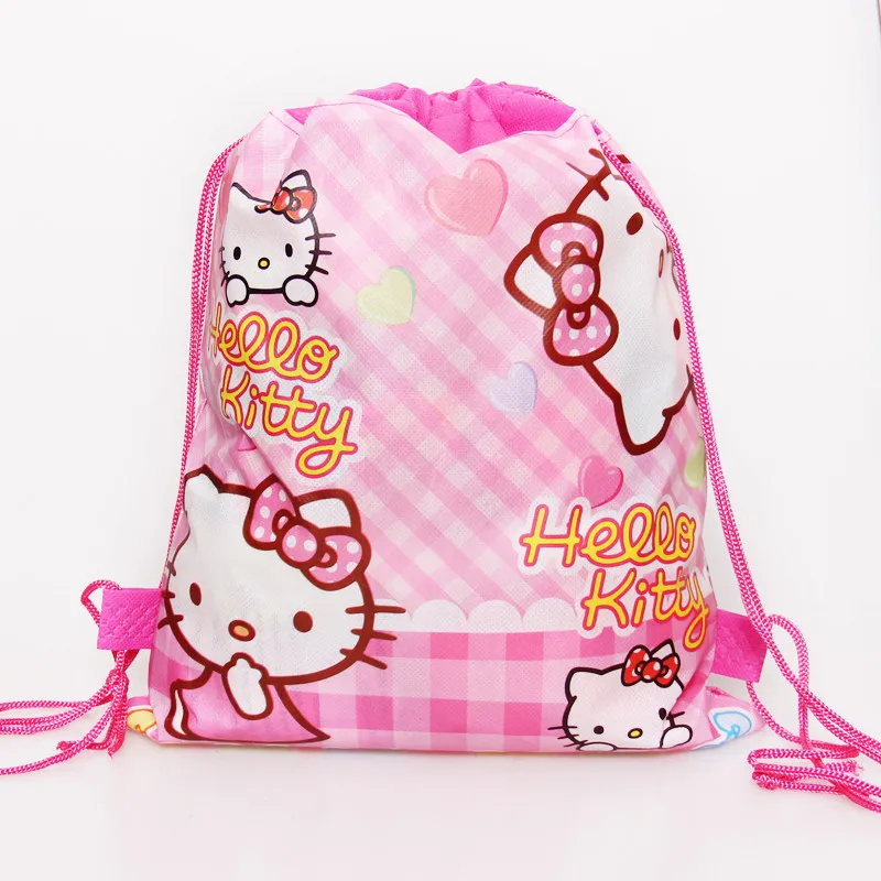 20pcs pink moana non-woven fabric drawstring gift bag child blue