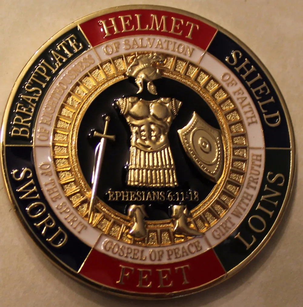 The wholesale price,Armor of God Pray Always Military Challenge Coin,50pcs/lot Free shipping
The wholesale price,Armor of God Pray Always Military Challenge Coin,50pcs/lot Free shipping