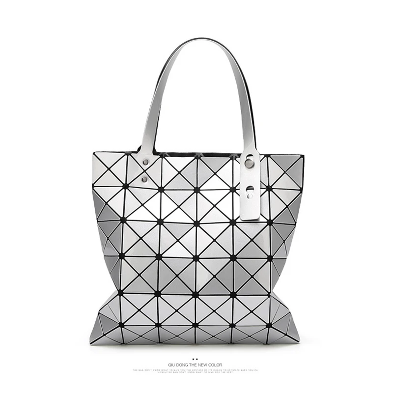 

Layo Handbag Female Folded Ladies Geometric Plaid Bag Fashion Casual Tote Women Handbag Mochila Shoulder Bag Bao