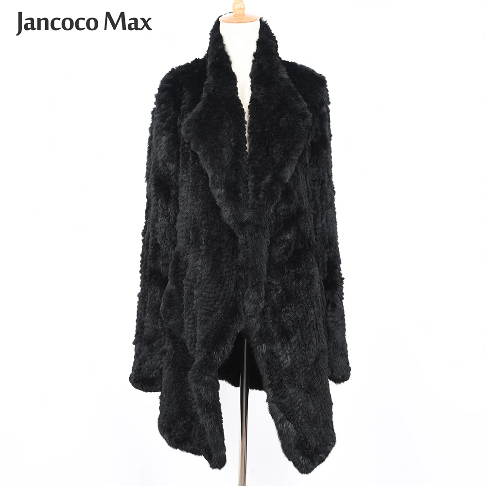 Women's Real Rabbit Fur Knitted Coat Winter Warm Natural Fur Outerwear Open Stitch Jacket S7317
Women's Real Rabbit Fur Knitted Coat Winter Warm Natural Fur Outerwear Open Stitch Jacket S7317