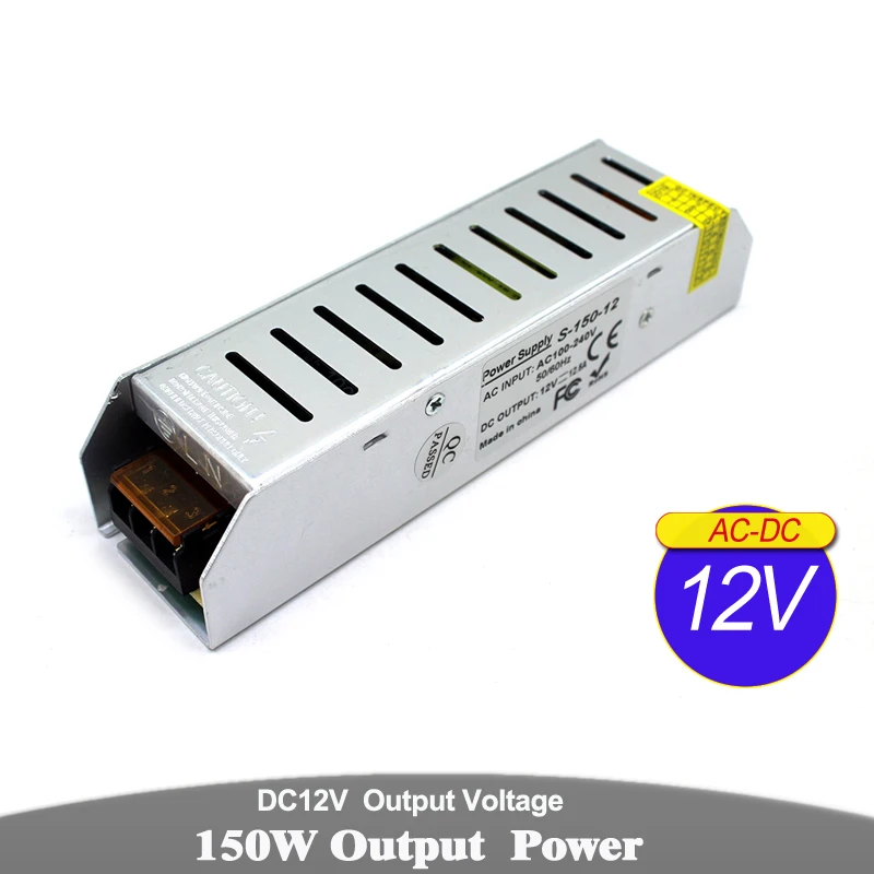 

12V 24V DC Power Supply Driver Transformers 100-240v AC to DC12V DC24V 48W 60W 72W 100W 120W 150W SMPS For Led Light lamp CCTV