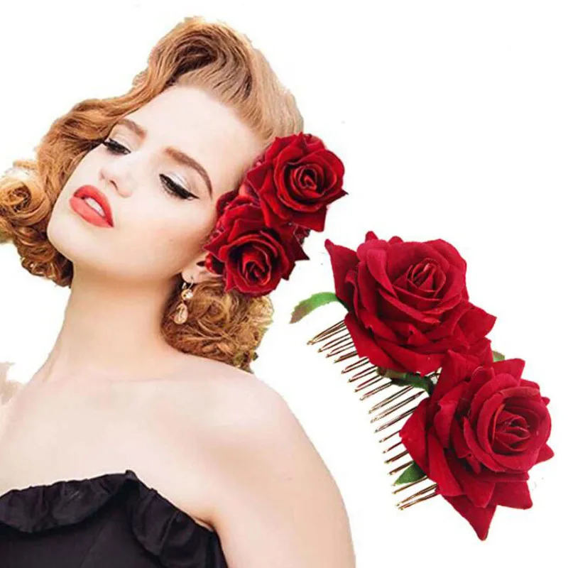 10pcs/lot Girls Fashion Hair Combs Big Rose Flower Headwear Adult Hairs Accessories For Wedding Women Bride Hairdress
10pcs/lot Girls Fashion Hair Combs Big Rose Flower Headwear Adult Hairs Accessories For Wedding Women Bride Hairdress