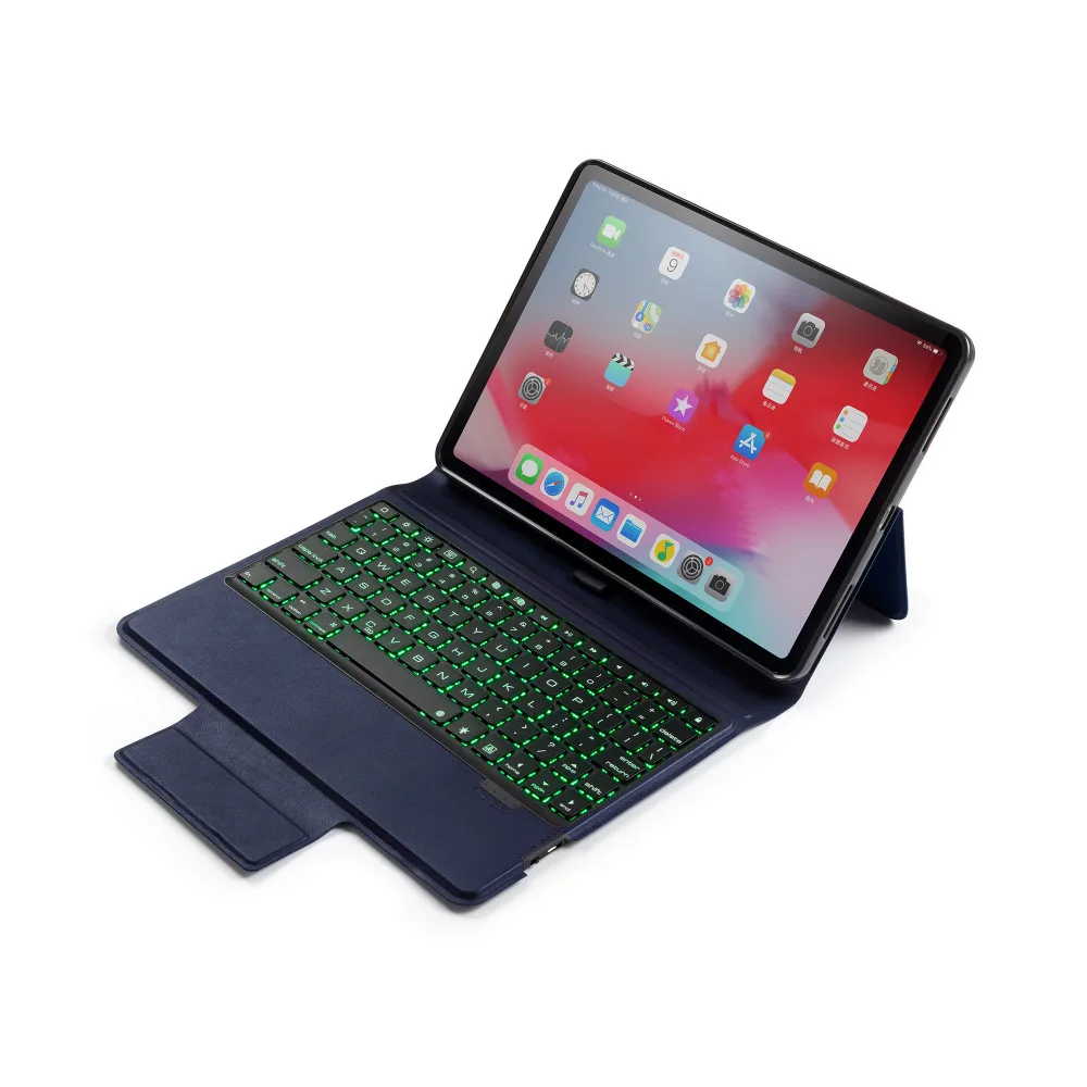 Russian/Hebrew/Spanish 7 Color LED Backlight Wireless Bluetooth Keyboard Stand PU Leather Cover Case For Apple iPad Pro 11 2018
Russian/Hebrew/Spanish 7 Color LED Backlight Wireless Bluetooth Keyboard Stand PU Leather Cover Case For Apple iPad Pro 11 2018