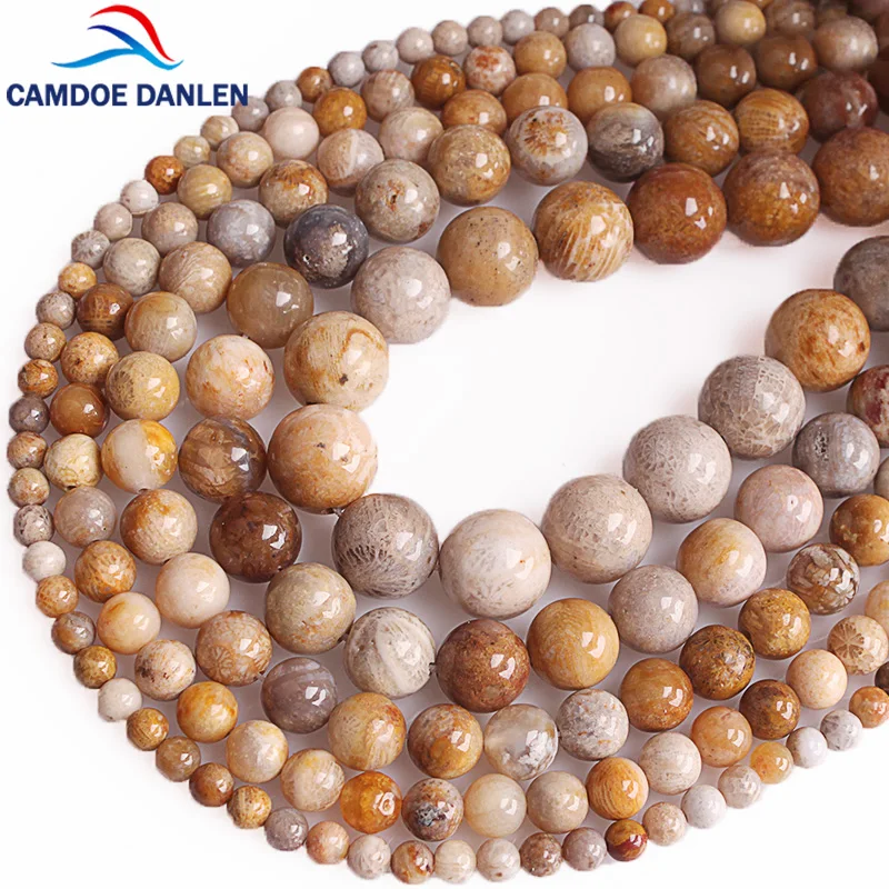 CAMDOE DANLEN Natural Chrysanthemum Stone Coral Fossils Round Loose Beads 4/6/8/10/12MM For Jewelry Bracelet Necklace Making
CAMDOE DANLEN Natural Chrysanthemum Stone Coral Fossils Round Loose Beads 4/6/8/10/12MM For Jewelry Bracelet Necklace Making