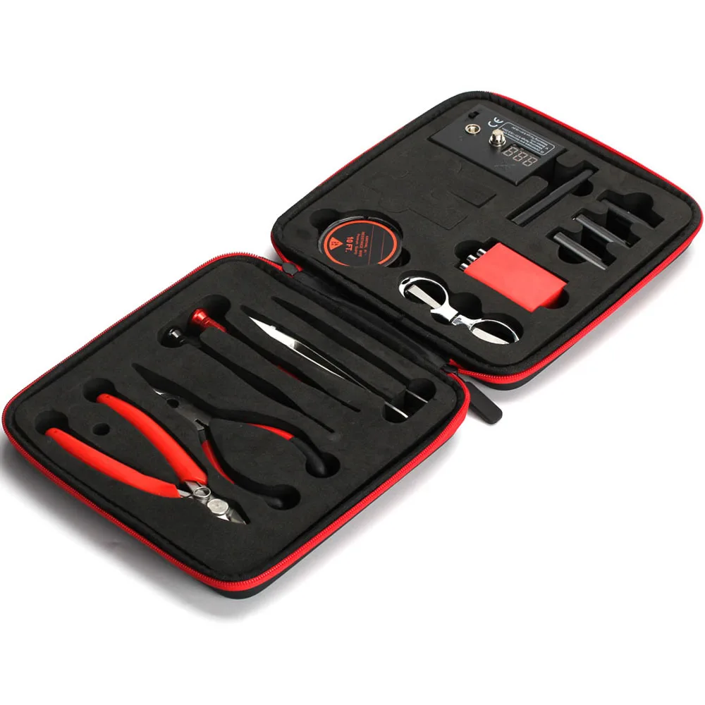 DIY E-Cigarette Tool Kit Coil Master DIY E-Cig Accessories Pliers Tool All-in-one Device rebuild RDA RDTA RTA Tank Atomizer
DIY E-Cigarette Tool Kit Coil Master DIY E-Cig Accessories Pliers Tool All-in-one Device rebuild RDA RDTA RTA Tank Atomizer
