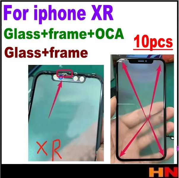 10pcs wholesale cold press Front Screen Glass With Frame OCA For iphone XR 5.8 repair black Replacement
10pcs wholesale cold press Front Screen Glass With Frame OCA For iphone XR 5.8 repair black Replacement