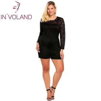 IN'VOLAND Women Lace Playsuit Plus Sizes XL-5XL Spring Autumn Vintage Long Sleeve Hollow Rompers Slim Party Jumpsuit Big Size
IN'VOLAND Women Lace Playsuit Plus Sizes XL-5XL Spring Autumn Vintage Long Sleeve Hollow Rompers Slim Party Jumpsuit Big Size