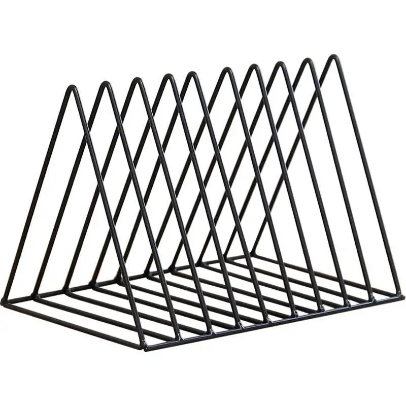 Nordic triangle simple wrought iron desktop storage rack shelf file magazine Bookend office rack Stationery Organizer Holder
Nordic triangle simple wrought iron desktop storage rack shelf file magazine Bookend office rack Stationery Organizer Holder