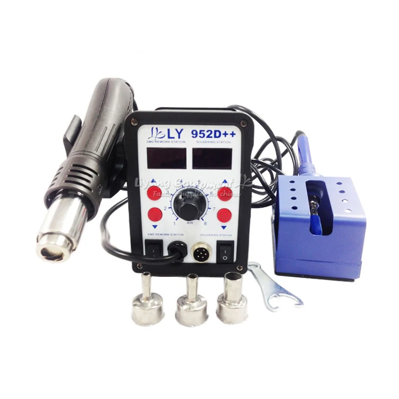 2018 LY 952D++ dual led 2 in 1 hot air rework soldering station SMD BGA solder with auto sleep function
2018 LY 952D++ dual led 2 in 1 hot air rework soldering station SMD BGA solder with auto sleep function