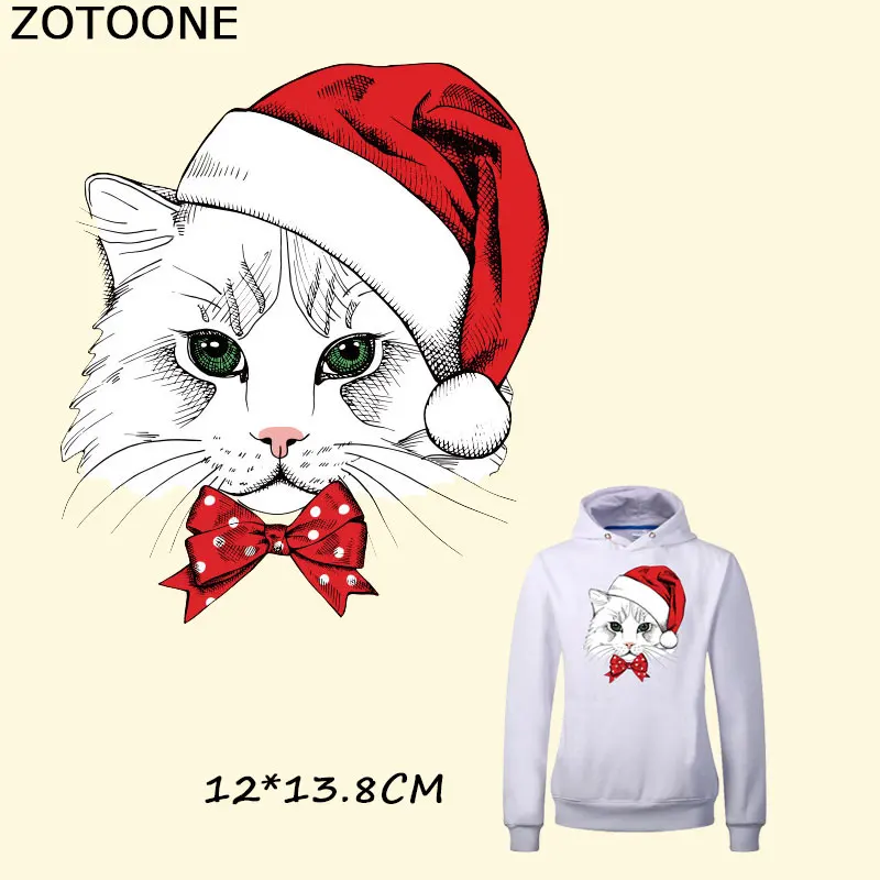 ZOTOONE Christmas Cat Patches A-level Washable Iron on Patches Appliques for Clothing Heat Transfer Stickers Appliqued Irons E
ZOTOONE Christmas Cat Patches A-level Washable Iron on Patches Appliques for Clothing Heat Transfer Stickers Appliqued Irons E
