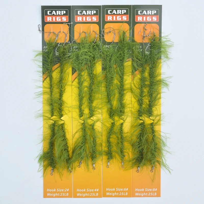 Carp Fishing Rig 2pcs/set Ready Made Boilie Hook Weed Carp Fishing Rig Ready Tied Carp Fishing Hooks Size 2# 4# 6# 8#
Carp Fishing Rig 2pcs/set Ready Made Boilie Hook Weed Carp Fishing Rig Ready Tied Carp Fishing Hooks Size 2# 4# 6# 8#