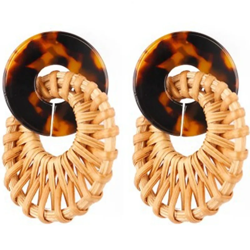 New Handmade Rattan Knit Bohemia Round Rattan Drop Earrings For Women Straw Weave Vine Unique Dangle Earrings Fashion Jewelry
New Handmade Rattan Knit Bohemia Round Rattan Drop Earrings For Women Straw Weave Vine Unique Dangle Earrings Fashion Jewelry