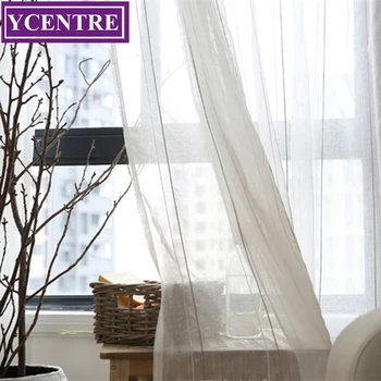 YCENTRE Grey Strip Faux Linen Mondern Style Window Treatment Semi Voile Sheer Curtain for Living Room/Kitchen Curtains/Bedroom
YCENTRE Grey Strip Faux Linen Mondern Style Window Treatment Semi Voile Sheer Curtain for Living Room/Kitchen Curtains/Bedroom