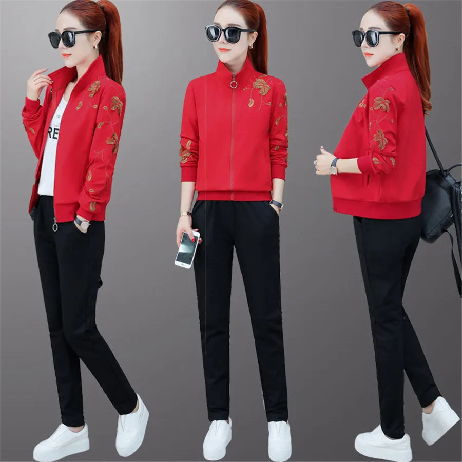 Spring Set female 2019 top Jacket hoodie sweatshirts and pant Suits Two piece sets Tracksuits
Spring Set female 2019 top Jacket hoodie sweatshirts and pant Suits Two piece sets Tracksuits