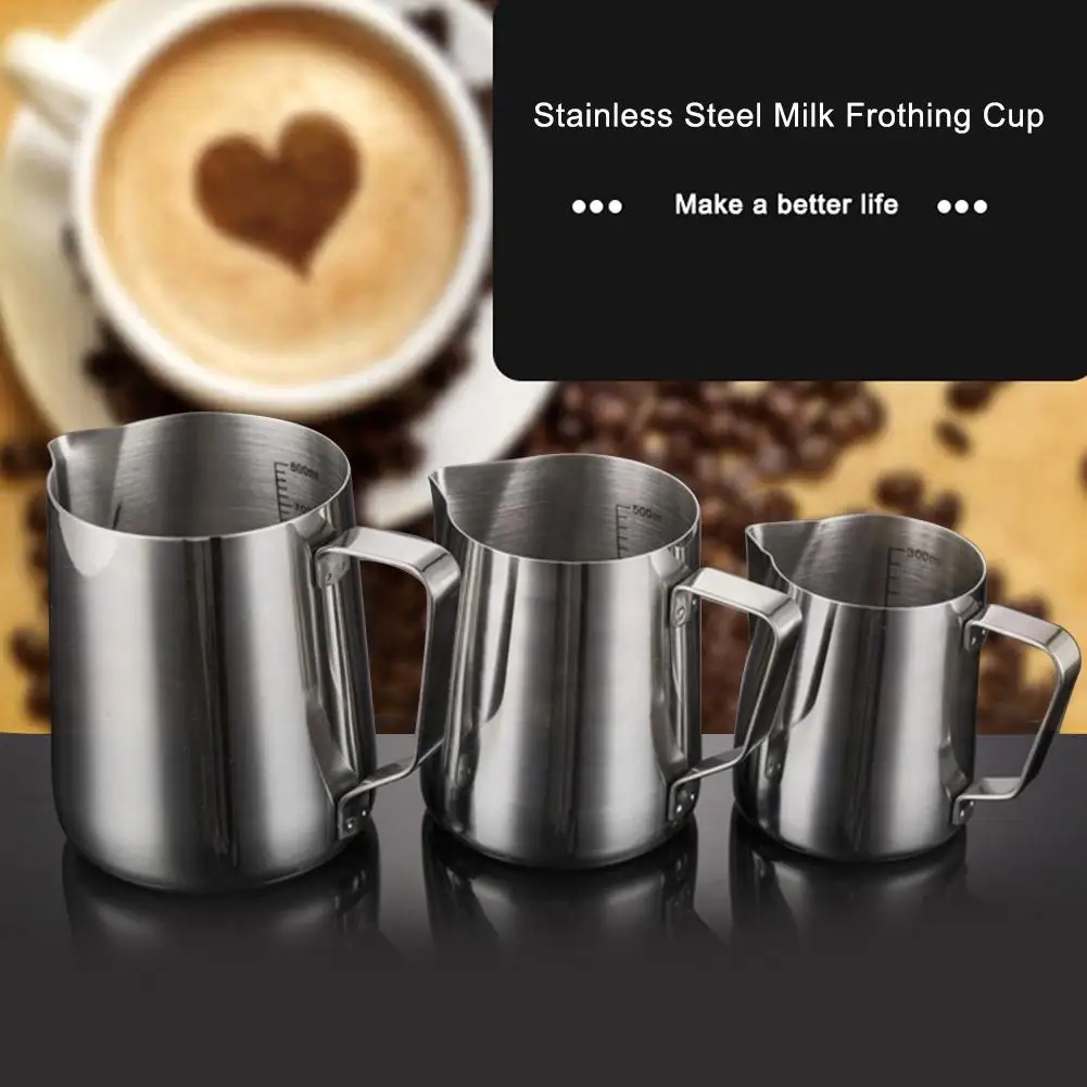 150ml\350ml\600ml Stainless Steel Espresso Coffee Cup Latte Milk Frothing Jug Kitchen Accessories Set
150ml\350ml\600ml Stainless Steel Espresso Coffee Cup Latte Milk Frothing Jug Kitchen Accessories Set