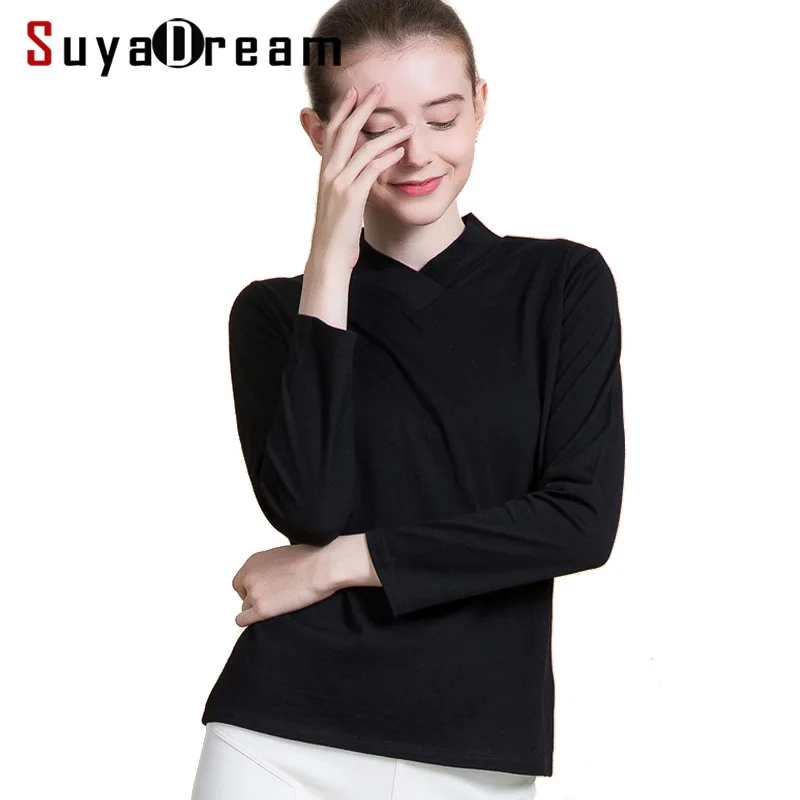 Women Wool shirt 100% Wool Long sleeved shirt for Women V neck 2018 FALL Winter Bottoming shirt Black
Women Wool shirt 100% Wool Long sleeved shirt for Women V neck 2018 FALL Winter Bottoming shirt Black