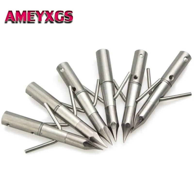 3/6/12Pcs Archery Bow Fishing Arrowheads Boardhead Stainless Steel Tip Point Fish Tools 2 Fixed Blades For Hunting Accessories
3/6/12Pcs Archery Bow Fishing Arrowheads Boardhead Stainless Steel Tip Point Fish Tools 2 Fixed Blades For Hunting Accessories