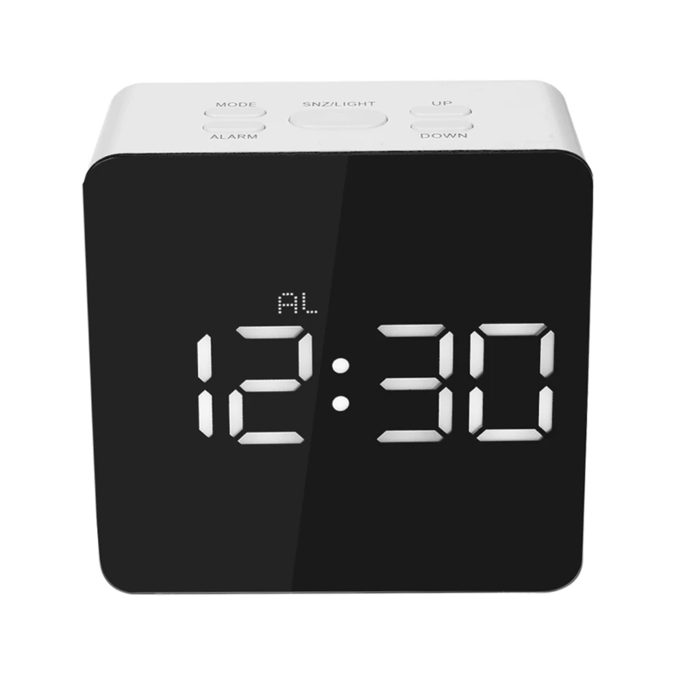 Led Mirror Alarm Clock Digital Snooze Table Clock Wake Up Light Electronic Large Time Temperature Display Home Decoration Clock
Led Mirror Alarm Clock Digital Snooze Table Clock Wake Up Light Electronic Large Time Temperature Display Home Decoration Clock