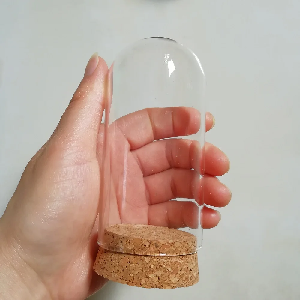 20 x Slim Glass Dome Cover Cloche Bell Jar with Round Cork Base Table Garden Wedding DIY Display Case (5*10cm)
20 x Slim Glass Dome Cover Cloche Bell Jar with Round Cork Base Table Garden Wedding DIY Display Case (5*10cm)