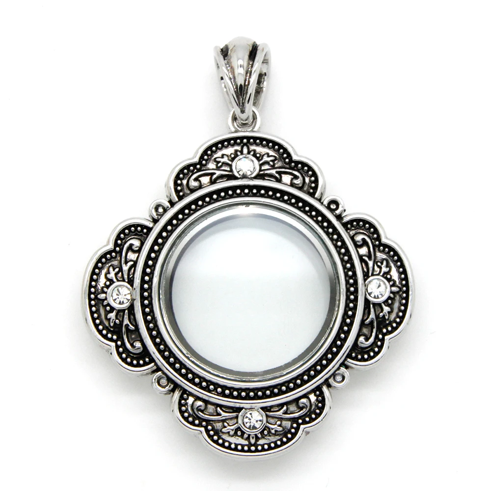 Pendant Jewelry Antique Glass Floating Locket with Rhinestone Plain Charm Locket Memory Locket for Necklace Pendant
Pendant Jewelry Antique Glass Floating Locket with Rhinestone Plain Charm Locket Memory Locket for Necklace Pendant