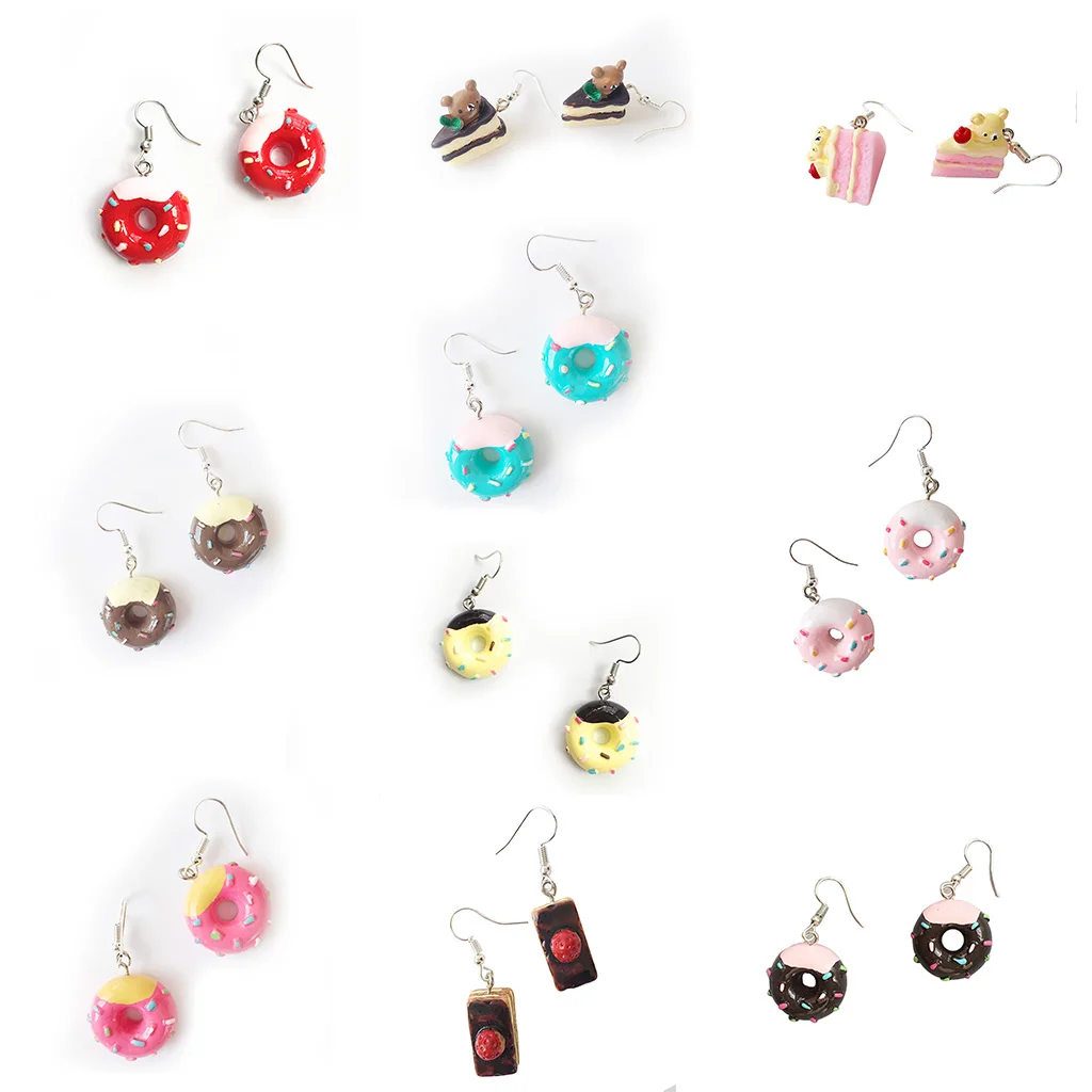 1 Pair Creative Cute Mini Donut Cake Earrings Minimalism Cartoon Design Female Ear Hooks Danglers Jewelry Gift
1 Pair Creative Cute Mini Donut Cake Earrings Minimalism Cartoon Design Female Ear Hooks Danglers Jewelry Gift