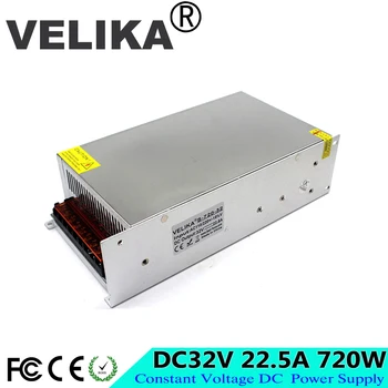 DC Power Supply 32V 22.5A 720w Led Driver Transformer AC110V 220V to 32vdc Power Adapter For Industrial mechanical equipment
DC Power Supply 32V 22.5A 720w Led Driver Transformer AC110V 220V to 32vdc Power Adapter For Industrial mechanical equipment