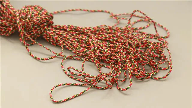 Fils tibétains, 5 couleurs, pour la fabrication de Bracelets Malas, inde, nœuds sans fin, cordons enveloppés, résultats de bijoux C19 3