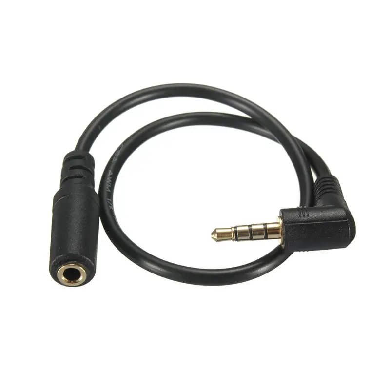 3 5 мм 4 полюсный 90 градусный Угловой кабель типа Папа мама AUX аудиовход OMTP новый