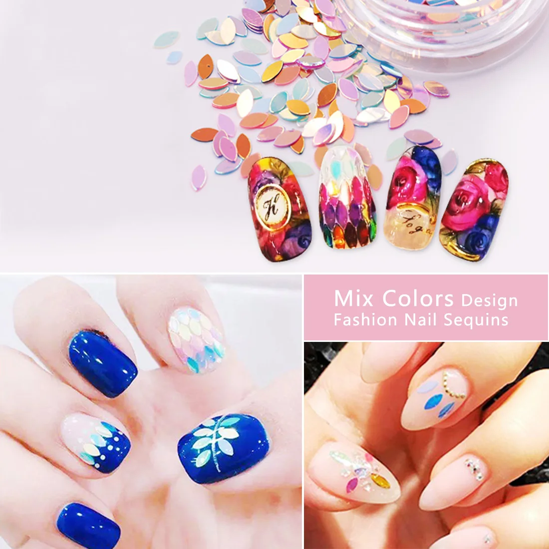 2g Mixed Color Horse Eye Heart Shape Nail Sequins Manicure Flakes Colorful Square Round Nail Art Decoration Glitter Paillette
2g Mixed Color Horse Eye Heart Shape Nail Sequins Manicure Flakes Colorful Square Round Nail Art Decoration Glitter Paillette