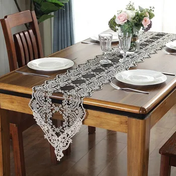 European Black Lace Drawers Towel Coffee Desk Flag Luxury Embroidery Tablecloth Christmas Wedding Decoration Table Runner Mats
European Black Lace Drawers Towel Coffee Desk Flag Luxury Embroidery Tablecloth Christmas Wedding Decoration Table Runner Mats