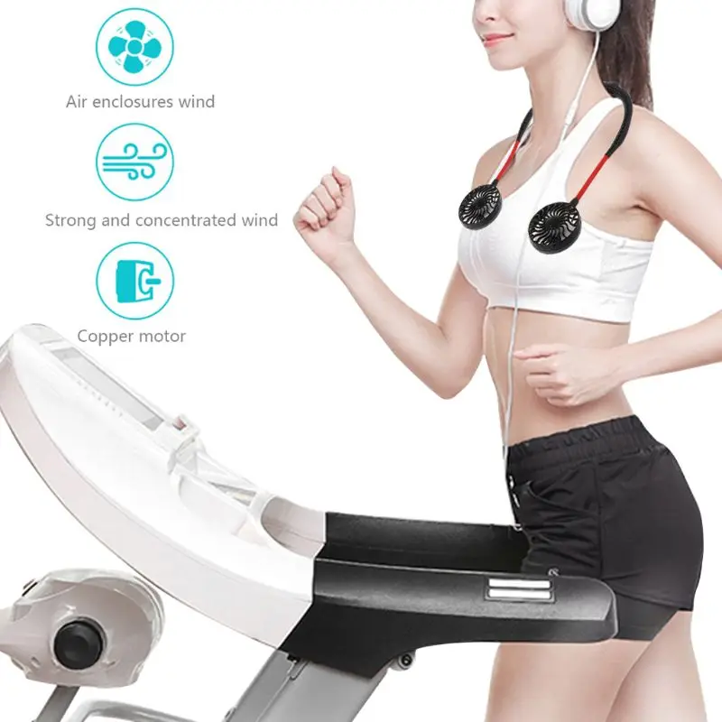2019 Summer Hands-free Lazy Neck Band Hanging USB Rechargeable Sports Dual Fan Mini Air Cooler Portable 3 Speeds Large battery
2019 Summer Hands-free Lazy Neck Band Hanging USB Rechargeable Sports Dual Fan Mini Air Cooler Portable 3 Speeds Large battery
