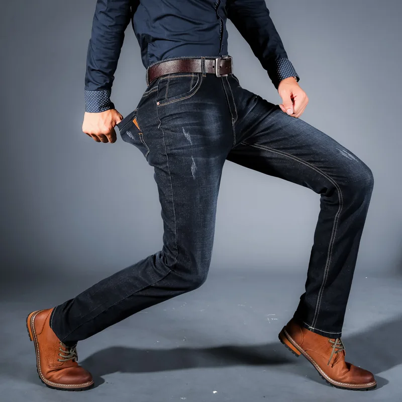 New four seasons Long Pencil Pants Men's Slim Jeans Fashion High Elastic MaleTighten Solid Brand Casual Skinny Jeans 
New four seasons Long Pencil Pants Men's Slim Jeans Fashion High Elastic MaleTighten Solid Brand Casual Skinny Jeans