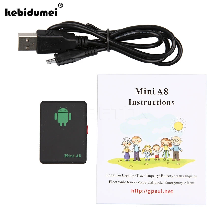 Kebidumei новые портативные мини A8 GPRS автомобильные наборы GSM/GPRS трекер отслеживание