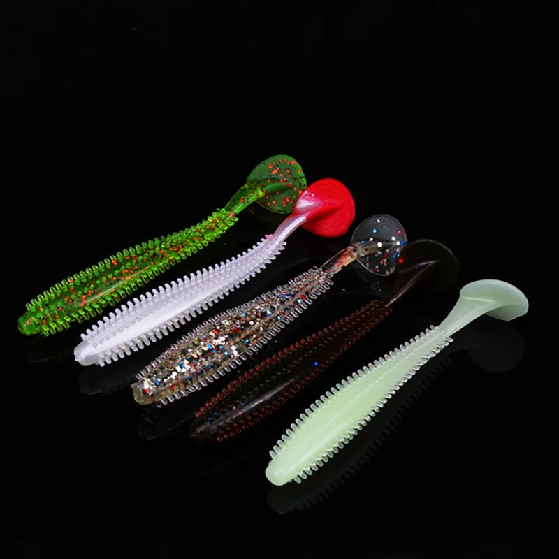 5pcs/lot Soft Bait Swimbait Worm Grubs T Tail Wobblers Fishing Lure 60mm/90mm Aritificial Lure Lifelike Fishing Bait hot
5pcs/lot Soft Bait Swimbait Worm Grubs T Tail Wobblers Fishing Lure 60mm/90mm Aritificial Lure Lifelike Fishing Bait hot
