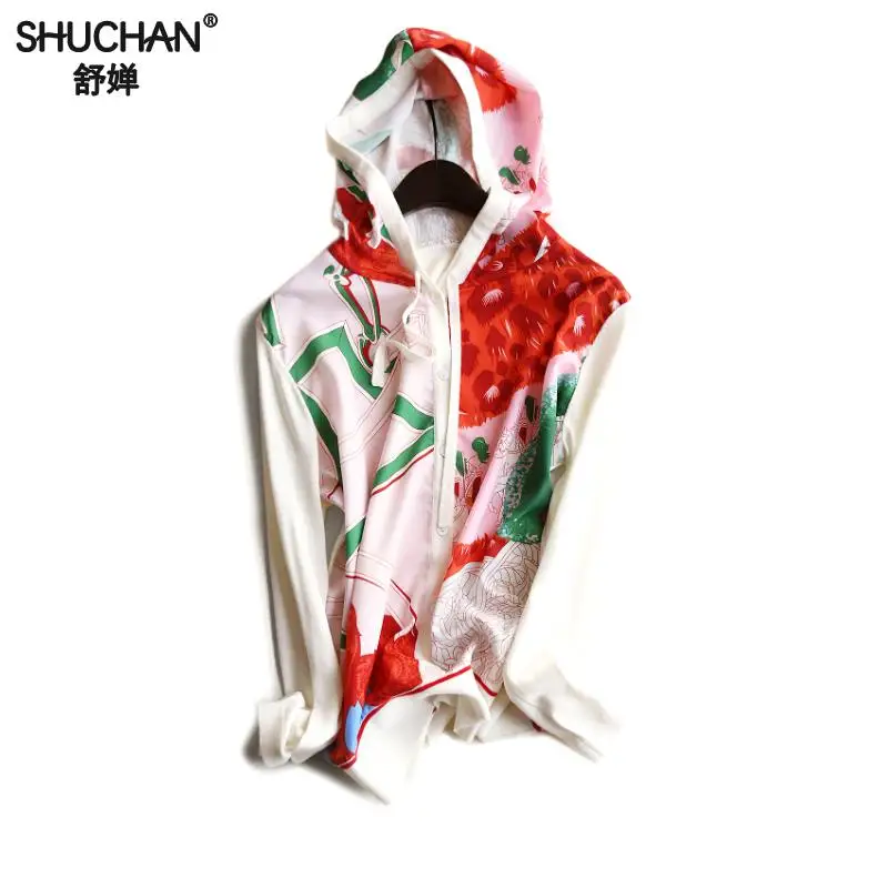 Shuchan Prairie Chic Cardigans Women Print Hooded Knitted Patchwork Polyester Single Breasted 2019 New Style Cardigan Feminino
Shuchan Prairie Chic Cardigans Women Print Hooded Knitted Patchwork Polyester Single Breasted 2019 New Style Cardigan Feminino