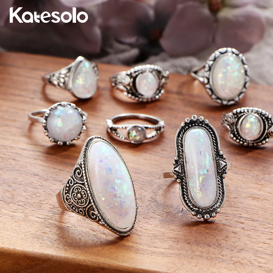 Punk Midi Antique Silver Color Oval Stone Steampunk Geometric Pattern Rings Sets Big Opal Knuckle Shield Ring
Punk Midi Antique Silver Color Oval Stone Steampunk Geometric Pattern Rings Sets Big Opal Knuckle Shield Ring