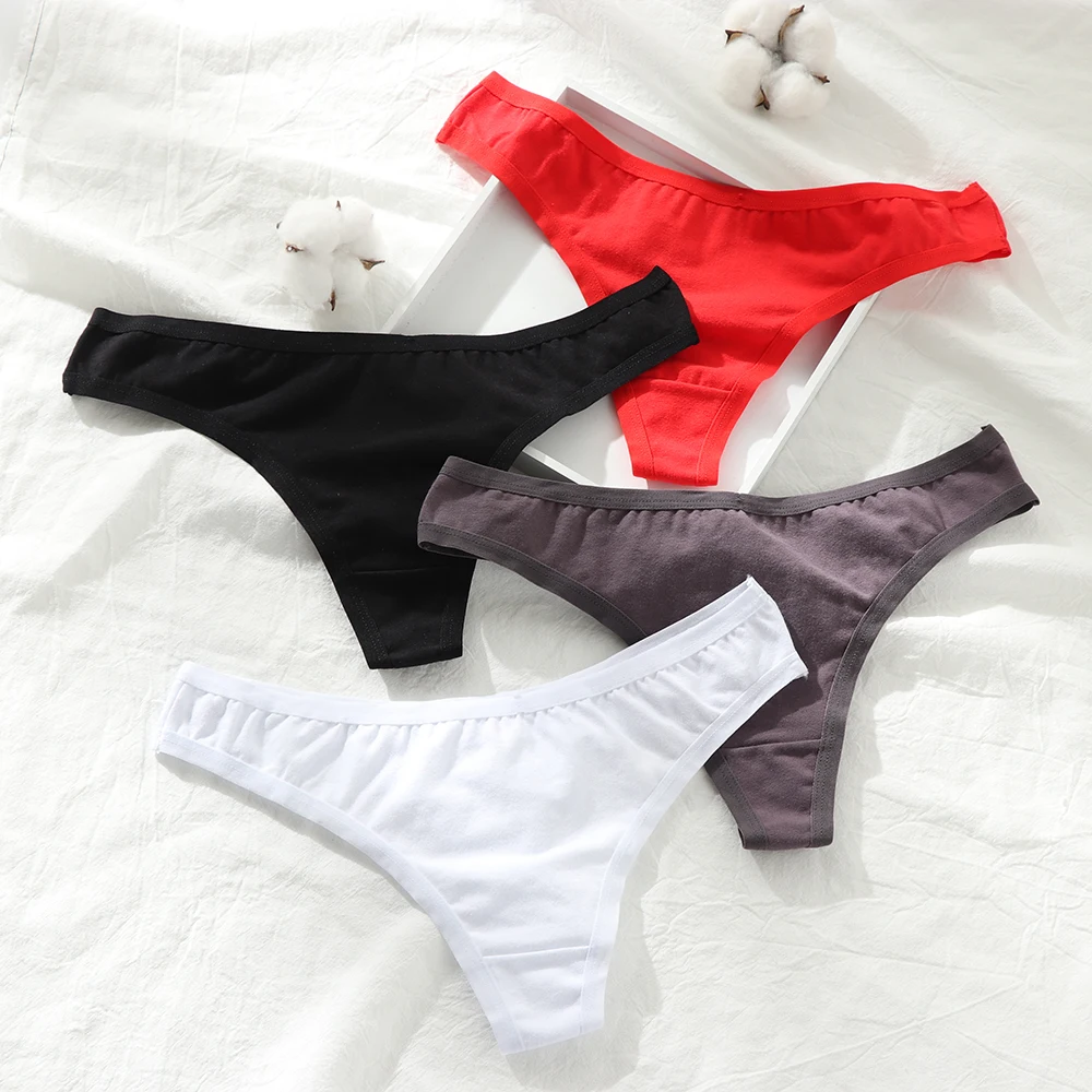 1PC New Women Sexy Panties High QuaLity Cotton G-string Thongs Low Waist Solid Briefs Underwear Fashion Sleepwear Sexy Lingerie
1PC New Women Sexy Panties High QuaLity Cotton G-string Thongs Low Waist Solid Briefs Underwear Fashion Sleepwear Sexy Lingerie