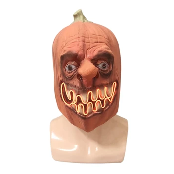 LED Halloween Mask Glowing Latex Pumpkin Head Mask Unique Halloween Mask Dress Up Props Festive Party Supplies
LED Halloween Mask Glowing Latex Pumpkin Head Mask Unique Halloween Mask Dress Up Props Festive Party Supplies