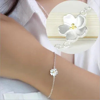 Aesthetic Romantic 925 Sterling Silver Jewelry Fashion Small Fresh Cherry Flower High-quality Female Bracelet SB11
Aesthetic Romantic 925 Sterling Silver Jewelry Fashion Small Fresh Cherry Flower High-quality Female Bracelet SB11