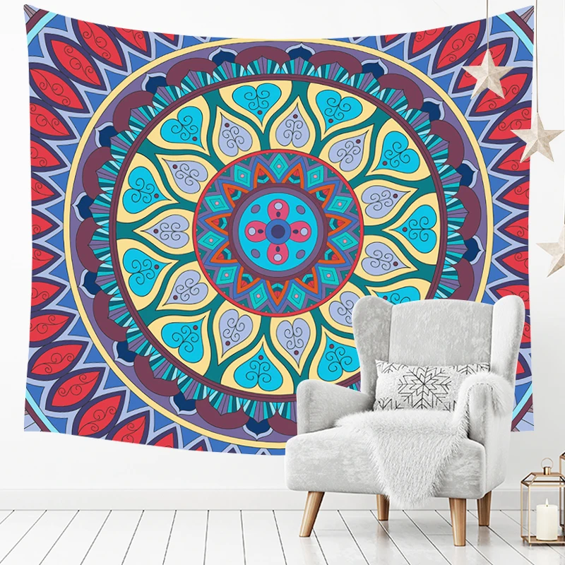 Decorative mandala Tapestry Wall Hangings Blanket Home Decoration 150 cm x 130 cm