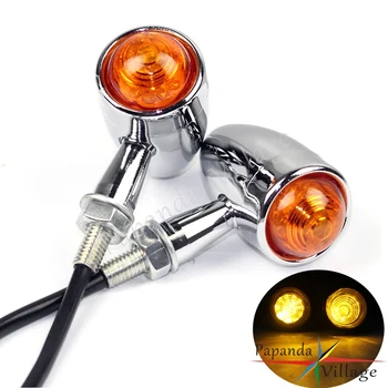 Universal Chrome Motorcycle Amber Light LED Custom Turn Signal Lamps Indicator Blinker for Harley Honda Suzuki Cafe Racer
Universal Chrome Motorcycle Amber Light LED Custom Turn Signal Lamps Indicator Blinker for Harley Honda Suzuki Cafe Racer