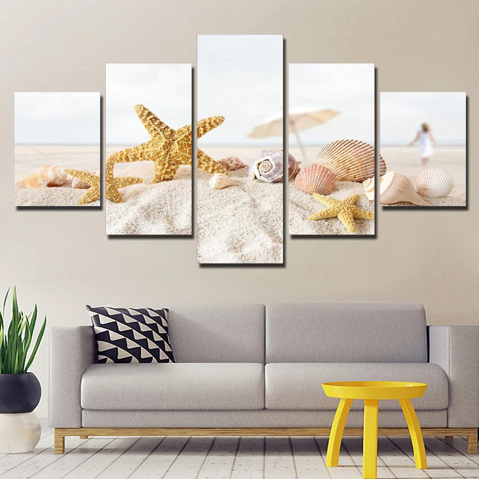 Artwork Poster Canvas Painting 5 Pieces Sea Beach Landscape HD Prints Home Decor Bedside Background Wall Art Modular Pictures
Artwork Poster Canvas Painting 5 Pieces Sea Beach Landscape HD Prints Home Decor Bedside Background Wall Art Modular Pictures