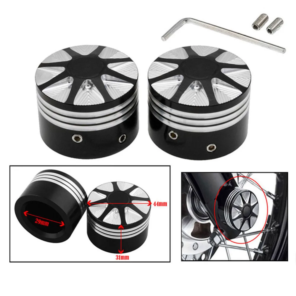 Black Front Axle Nut Cover Bolt Cap Kit for Harley Sportster 883 1200 XL Dyna FXD Road King FLHR FLTR Street Glide Fat Bob V Rod XG500
Black Front Axle Nut Cover Bolt Cap Kit for Harley Sportster 883 1200 XL Dyna FXD Road King FLHR FLTR Street Glide Fat Bob V Rod XG500