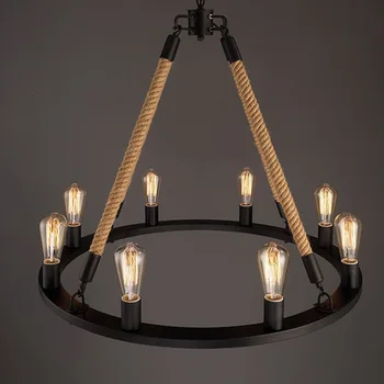 Pendant Light Retro Hemp 6 8 Heads Industrial Wind Suspension Lamp For Parlor Hotel Hall Bar Study Store Pendant Lighting G142
Pendant Light Retro Hemp 6 8 Heads Industrial Wind Suspension Lamp For Parlor Hotel Hall Bar Study Store Pendant Lighting G142