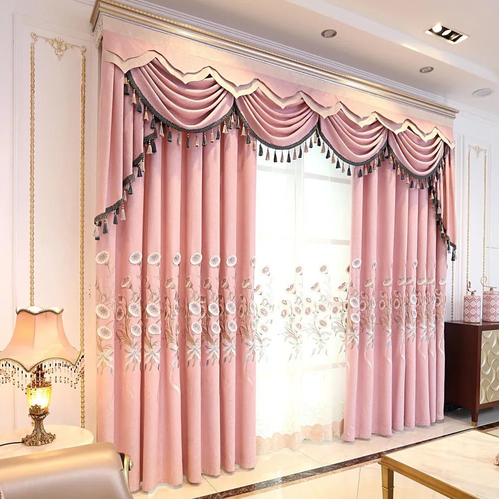 European Embroidery Curtain Cloth for Living Room Bedroom Shading Floor-to-ceiling Window Support Finished Product Customization
European Embroidery Curtain Cloth for Living Room Bedroom Shading Floor-to-ceiling Window Support Finished Product Customization