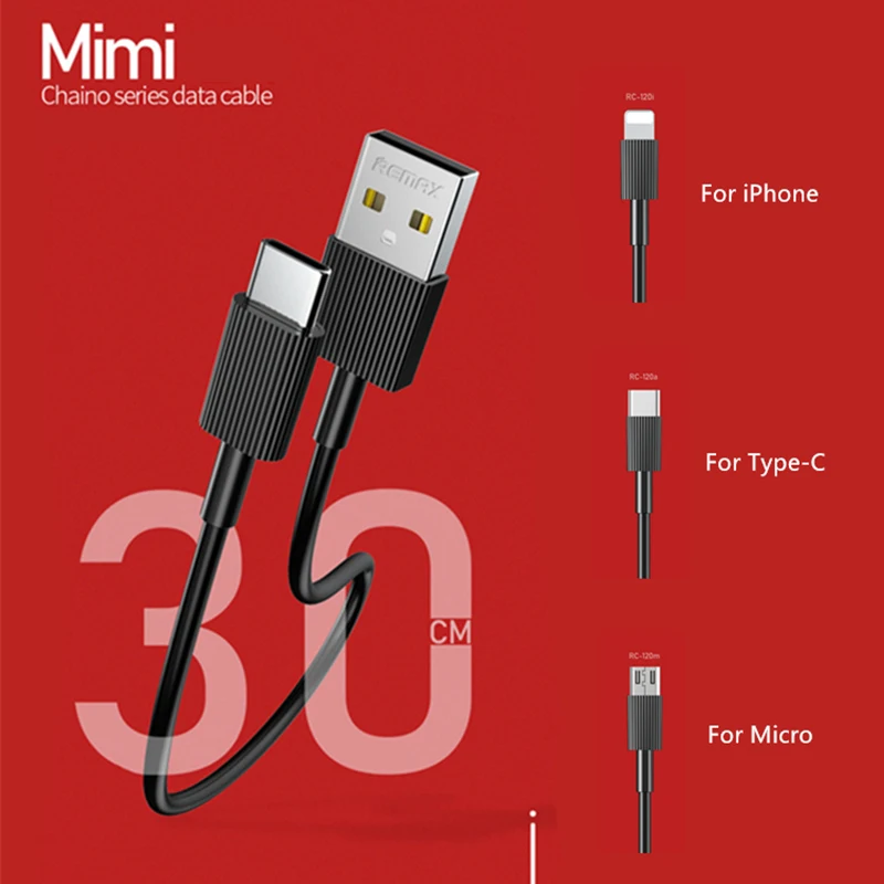 Original Remax Mobile Phone Cables 3.0A 30 cm Durable Fast Charger Cable For xiaomi samsung For iPhone 6 6s 7 8 iPhone x
Original Remax Mobile Phone Cables 3.0A 30 cm Durable Fast Charger Cable For xiaomi samsung For iPhone 6 6s 7 8 iPhone x
